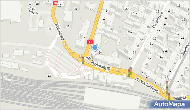 Bytom, Powstańców Warszawskich, 2, mapa Bytomia