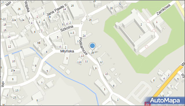 Bytów, Podzamcze, 16, mapa Bytów