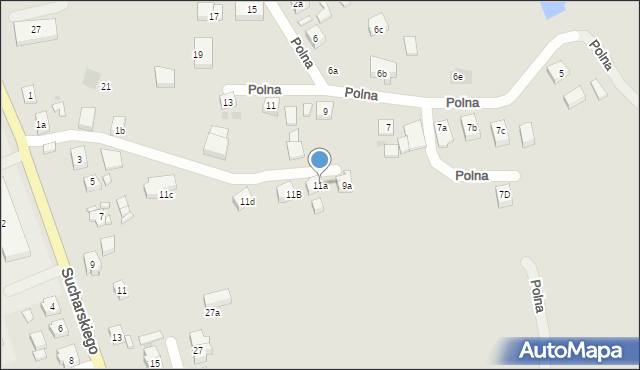 Bytów, Polna, 11a, mapa Bytów