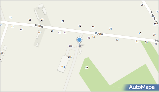 Cekanów, Polna, 46, mapa Cekanów