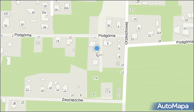 Celestynów, Podgórna, 7a, mapa Celestynów