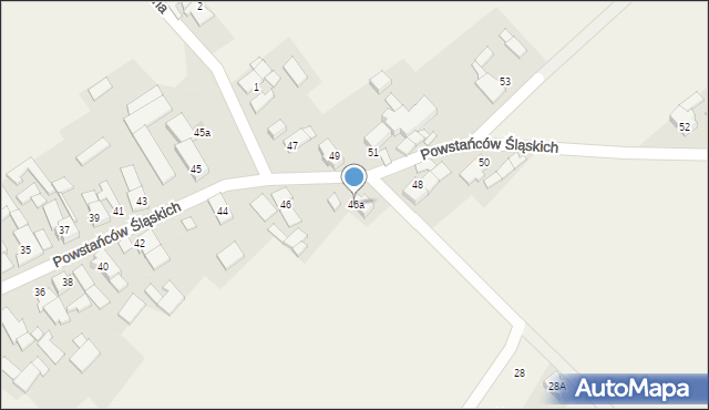 Centawa, Powstańców Śląskich, 46a, mapa Centawa