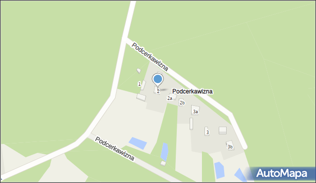 Cerkawizna, Podcerkawizna, 2, mapa Cerkawizna