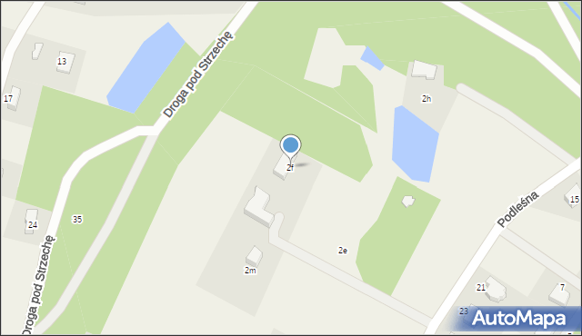 Charzykowy, Podleśna, 2f, mapa Charzykowy