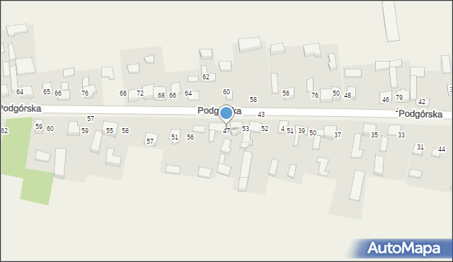 Chełm, Podgórska, 47, mapa Chełma