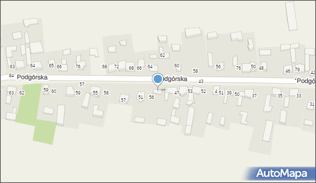 Chełm, Podgórska, 49, mapa Chełma