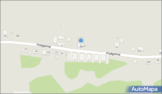 Chełmno, Podgórna, 29, mapa Chełmno