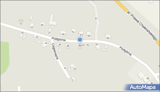 Chełmno, Podgórna, 34a, mapa Chełmno