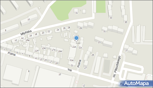 Chełmno, Polna, 22, mapa Chełmno