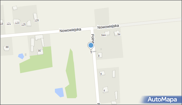 Chodów, Polna, 5, mapa Chodów