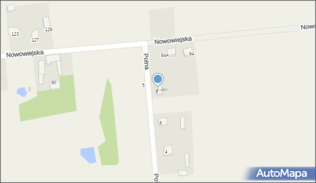 Chodów, Polna, 8, mapa Chodów