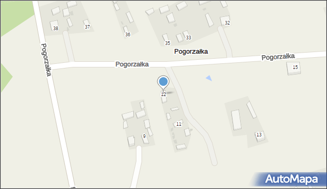 Cholewiana Góra, Pogorzałka, 12, mapa Cholewiana Góra