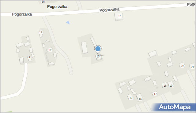 Cholewiana Góra, Pogorzałka, 13, mapa Cholewiana Góra