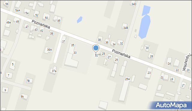 Chomęcice, Poznańska, 31, mapa Chomęcice