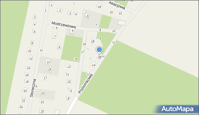 Chorzeszów, Poziomkowa, 16, mapa Chorzeszów