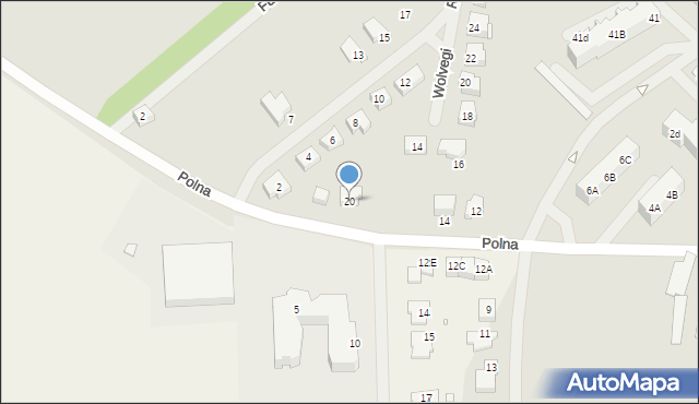 Choszczno, Polna, 20, mapa Choszczno