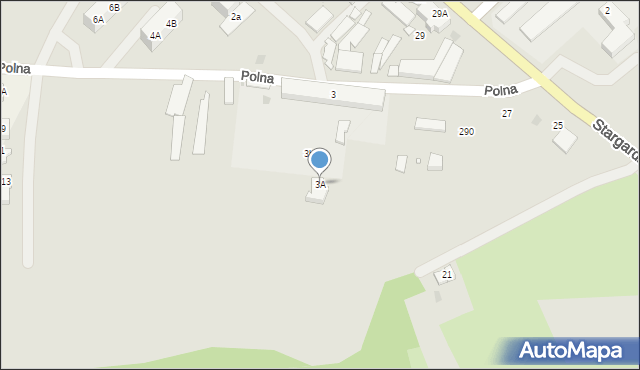 Choszczno, Polna, 3A, mapa Choszczno