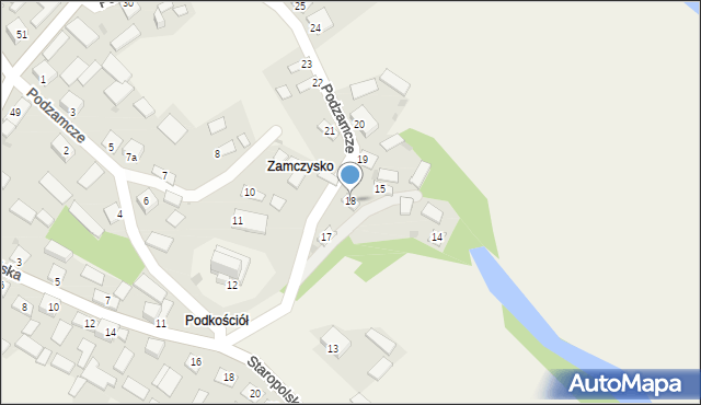 Chroberz, Podzamcze, 18, mapa Chroberz