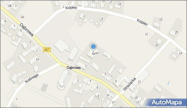 Chróścice, Powstańców Śląskich, 5A, mapa Chróścice