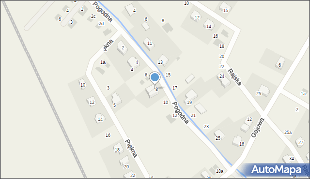 Chrząstawa Mała, Pogodna, 8a, mapa Chrząstawa Mała