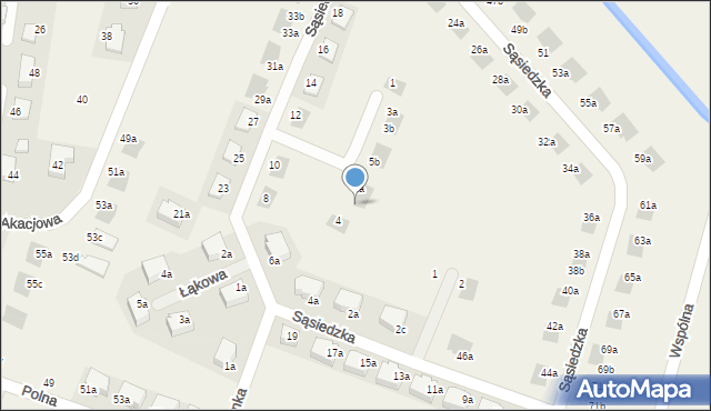 Chrząstawa Mała, Polnych Kwiatów, 2b, mapa Chrząstawa Mała