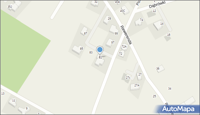 Chwaszczyno, Polna, 81, mapa Chwaszczyno