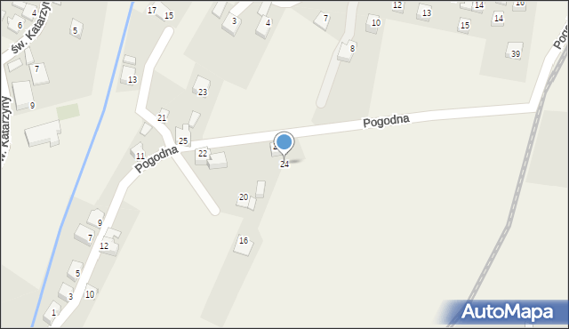 Cięcina, Pogodna, 24, mapa Cięcina