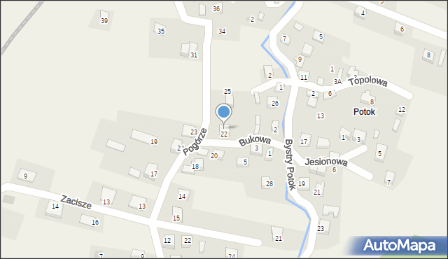 Cięcina, Pogórze, 24, mapa Cięcina