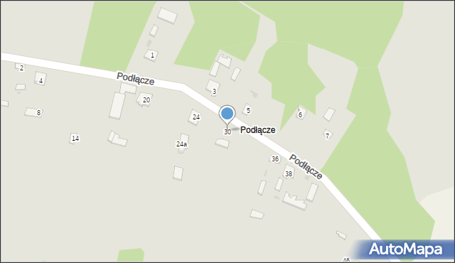 Ciepielów, Podłącze, 30, mapa Ciepielów