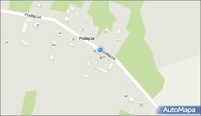 Ciepielów, Podłącze, 38, mapa Ciepielów