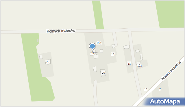 Ciepłe, Polnych Kwiatów, 19, mapa Ciepłe