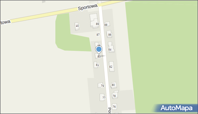 Ćmińsk, Podgród, 83, mapa Ćmińsk