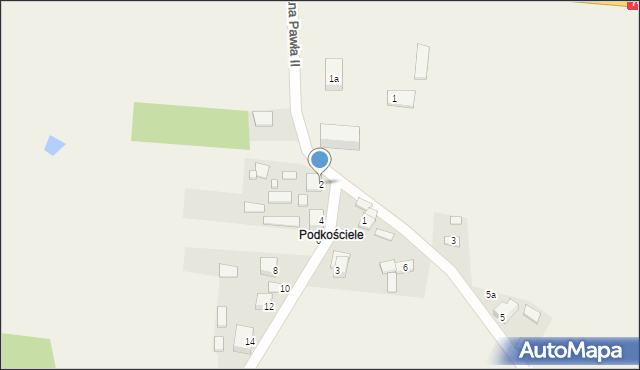 Ćmińsk, Podkościele, 2, mapa Ćmińsk