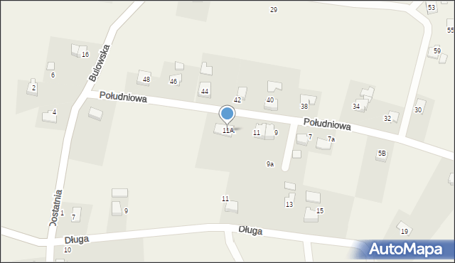 Czaniec, Południowa, 11A, mapa Czaniec