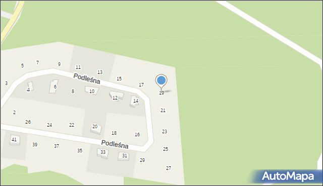 Czapielsk, Podleśna, 19, mapa Czapielsk