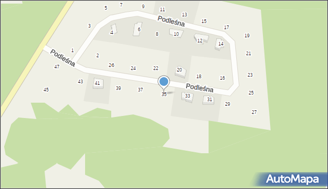 Czapielsk, Podleśna, 35, mapa Czapielsk