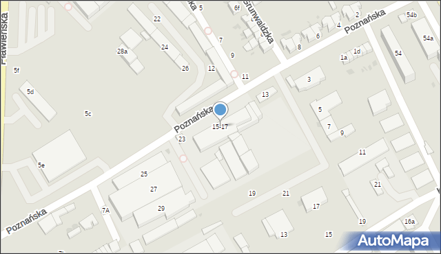 Czaplinek, Poznańska, 15-17, mapa Czaplinek