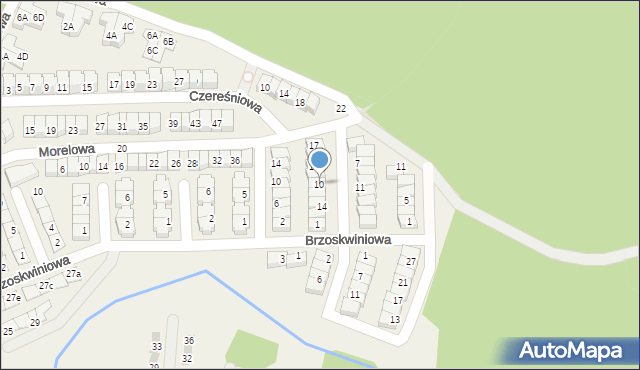 Czapury, Porzeczkowa, 10, mapa Czapury