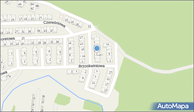 Czapury, Porzeczkowa, 15, mapa Czapury