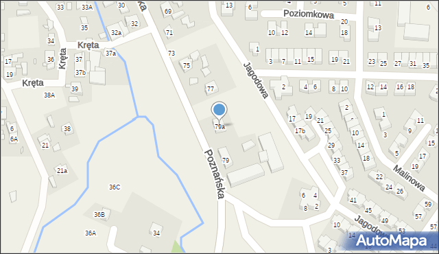 Czapury, Poznańska, 79a, mapa Czapury