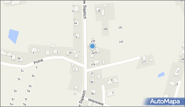 Czarków, Powstańców Śląskich, 14, mapa Czarków