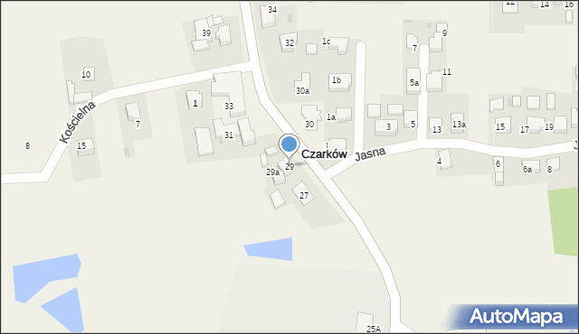 Czarków, Powstańców Śląskich, 29, mapa Czarków