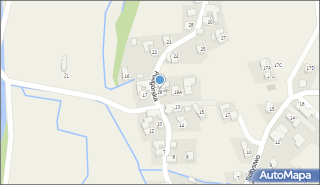 Czarna Góra, Podgórska, 19, mapa Czarna Góra