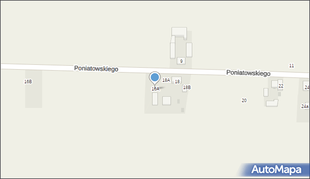 Czarnocin, Poniatowskiego Juliusza, 16A, mapa Czarnocin