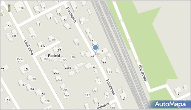 Czechowice-Dziedzice, Pocztowa, 9a, mapa Czechowic-Dziedzic