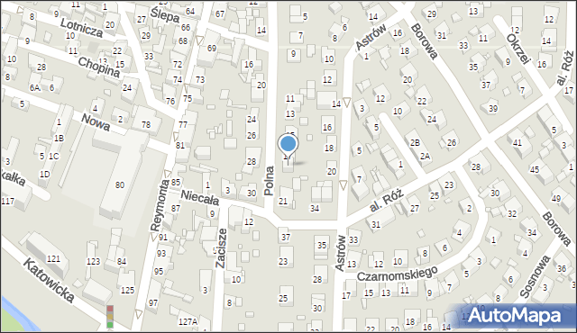 Czeladź, Polna, 19, mapa Czeladź