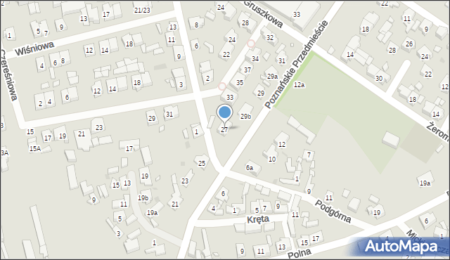 Czempiń, Poznańskie Przedmieście, 27, mapa Czempiń