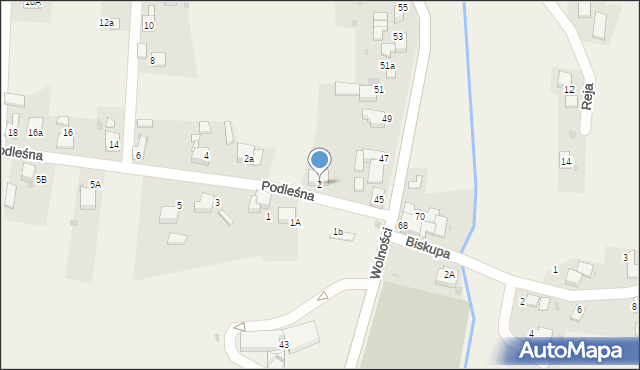 Czernica, Podleśna, 2, mapa Czernica