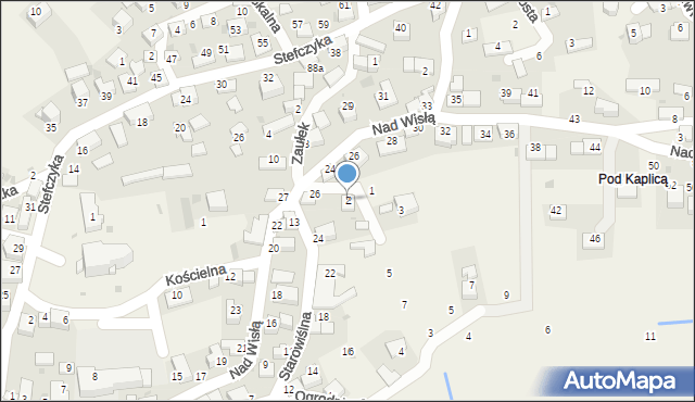 Czernichów, Południowa, 2, mapa Czernichów