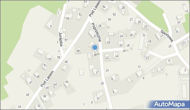 Czernichów, Poprzeczna, 19, mapa Czernichów